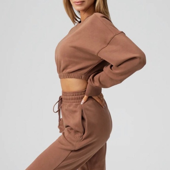 Buffbunny Collection Tops - Buff Bunny Luxe Crop Sweatshirt